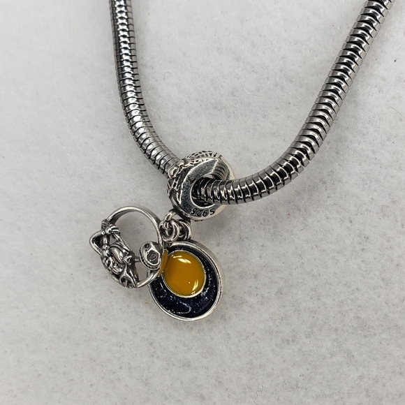 The Nightmare Before Christmas Jack Skeleton Bracelet Charm 925 Sterling Silver - Picture 5 of 6